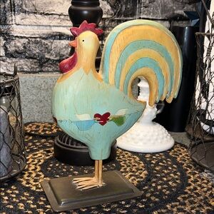 Colorful RUSS Rooster Decor